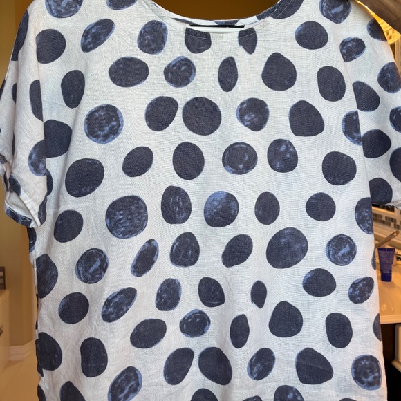 Charlie B blue polka dot top worn twice! - Picture 6 of 6